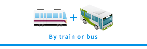 By train or bus
